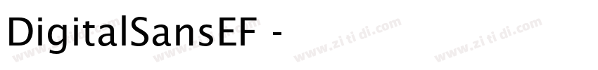 DigitalSansEF 字体转换